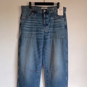 Madewell 29T The Darted Barrel Leg Jean in Kingsmark Wash Size 29 Tall $148